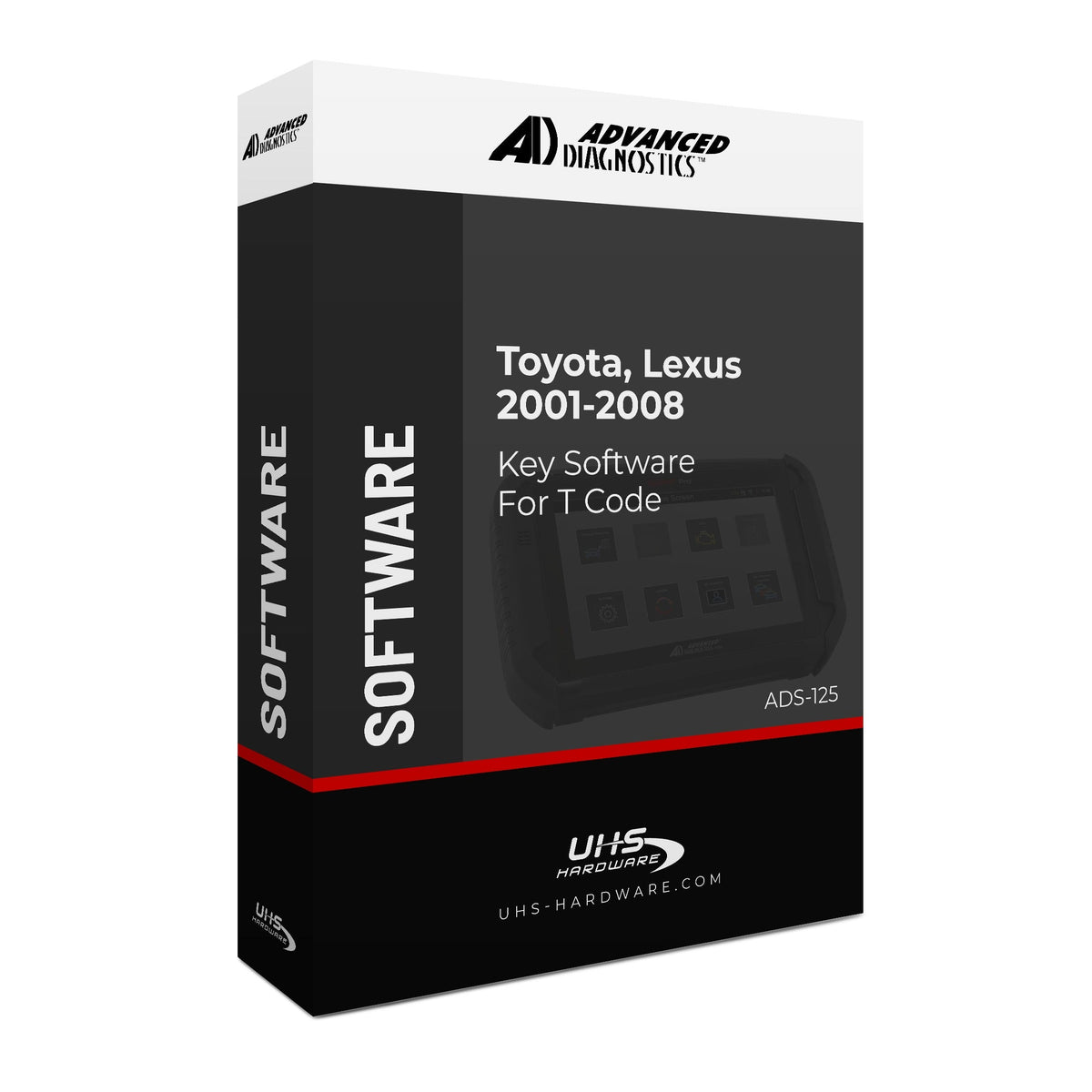 Advanced Diagnostics - ADS125 - 2001-2008 - Toyota / Lexus Key Software For T Code - Category A