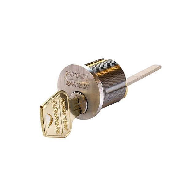 Sargent - 34-RB - Rim Cylinder with 2 Keys - RB Keyway - Satin Stainless Steel