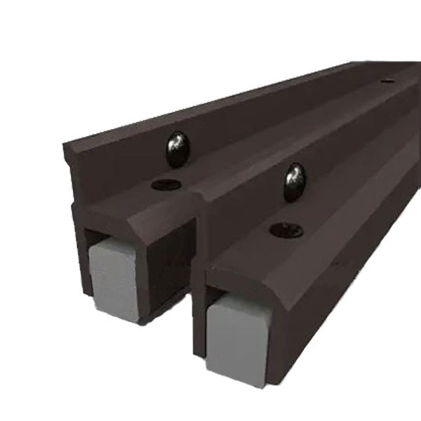 KNC - W40MBA - Two-Piece Adjustable Astragal - 80" - Magnetic Insert - Dark Bronze Anodized