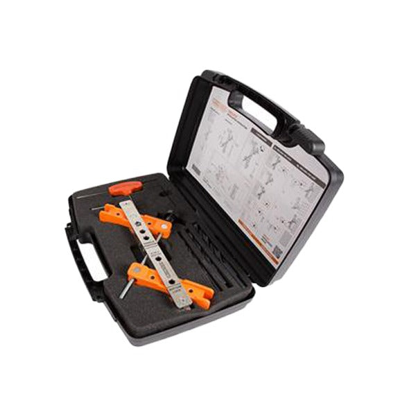 Locinox - Drillfix - Tool Case w/ Drilling Jig Surface Mounted Locks and Corresponding Keeps