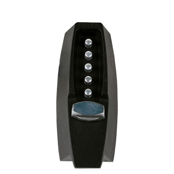 Simplex - 7102 - Mechanical Pushbutton Deadbolt Keyless Lock - 2 3/4" Backset - Black