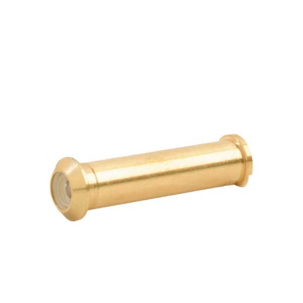 IVES - 701 - One-Way Narrow Door Viewer - 120° Angle - For Doors 2-1/8" to 2-5/8" Thick - Satin Brass