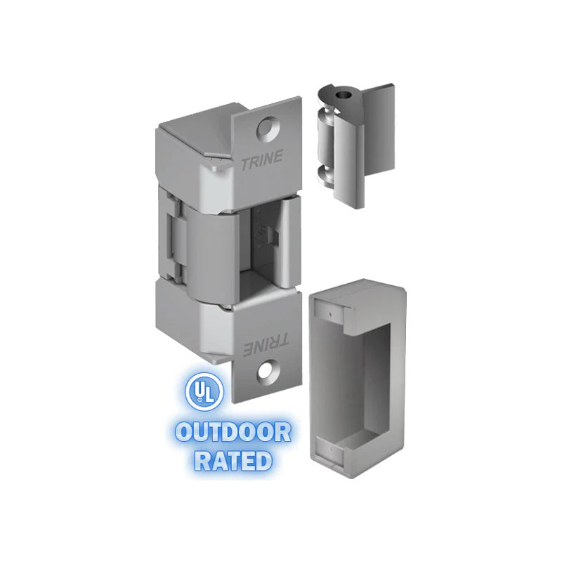 Trine - 400CMRP - ANSI Electric Strike Outdoor Gate Solution - Stainless Steel - Left Handed - Grade 1