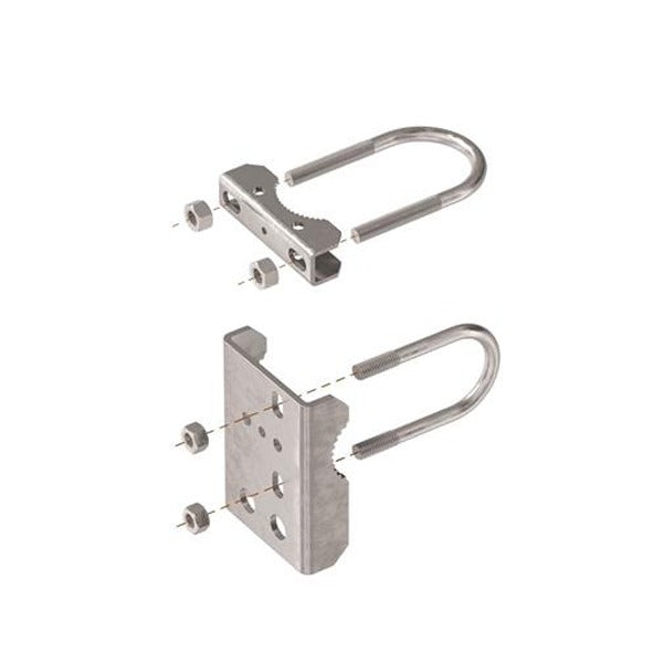 Locinox - SB - Galvanized Bracket - Mount Samson-2 to Chain Link Fence - Post Bracket: 3" - Optional Gate Bracket