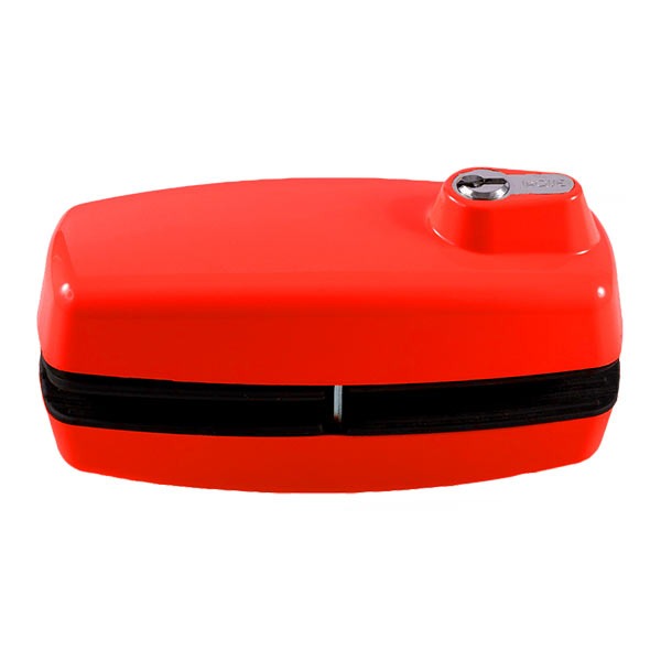 GAAB - T180 - Tempered Frameless Glass Door Lock - Reversible - 10 -12mm Doors - YALE Keyway - Red