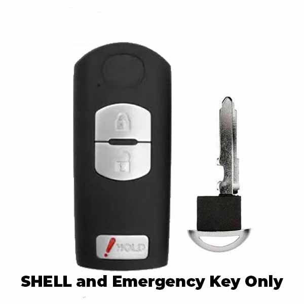 2010-2013 Mazda 3 / 3-Button Smart Key SHELL for WAZX1T768SKE11A03 (AFTERMARKET)