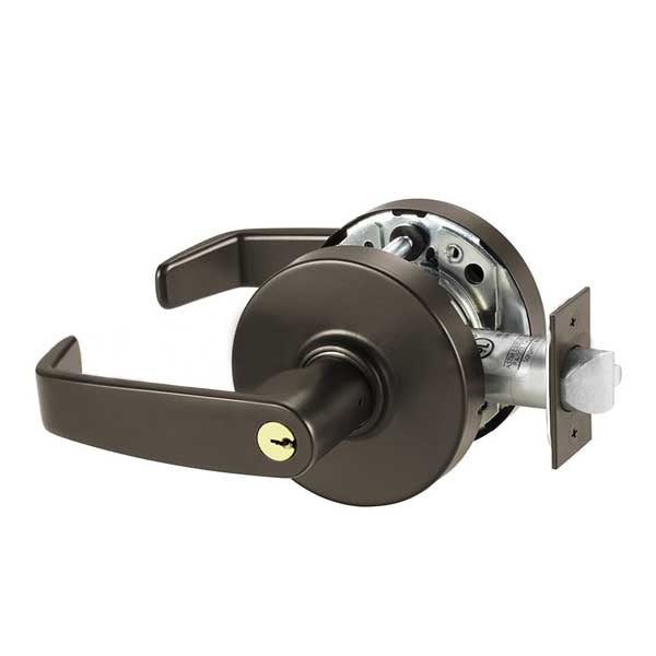 Sargent - 10G54 - Mechanical Cylindrical Lock - L Rose / L Lever - Corridor - LA Keyway - 10BE - Dark Oxidized Satin Bronze - Grade 1