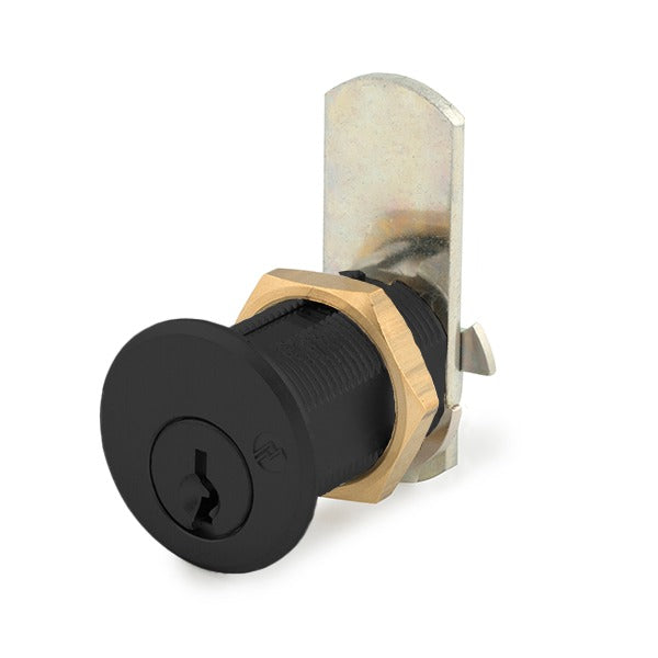 Olympus - DCN - 3/4” Barrel Diameter Cam Lock - Optional Cylinder Length - Flat Black - Optional Keying - Grade 1