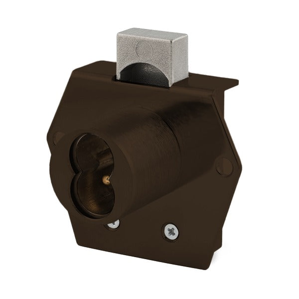Olympus - 725RD - SFIC Rim Deadbolt Door & Drawer Cabinet Lock - BEST SFIC - 1-1/16" Cylinder Length - Oil Rubbed Bronze - Optional Handing - Optional Key Retaining - Grade 1