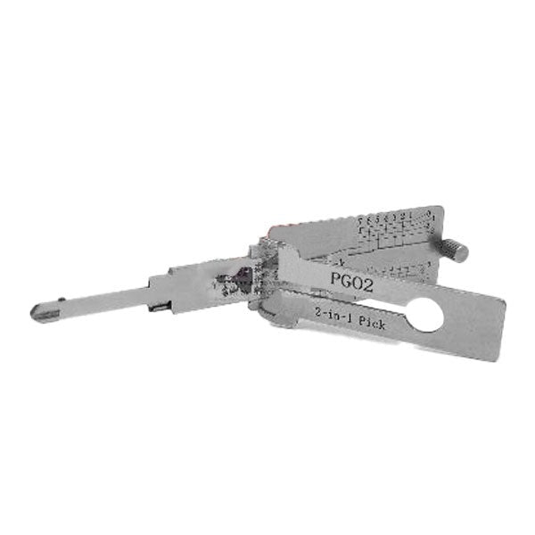 ORIGINAL LISHI - PGO2 Piaggio / Vespa Scooters / 7-Cut / 2-in-1 Pick & Decoder - AG