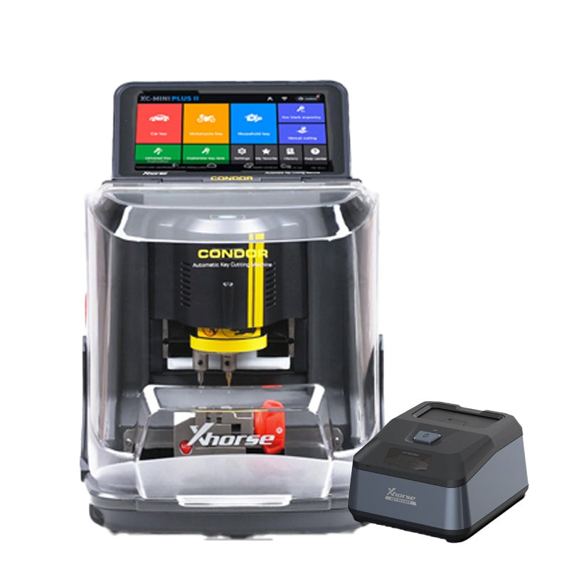 Xhorse - Complete Key Cutting Bundle - Condor XC-Mini Plus II 2nd Generation - Key Reader and Blade Skimmer