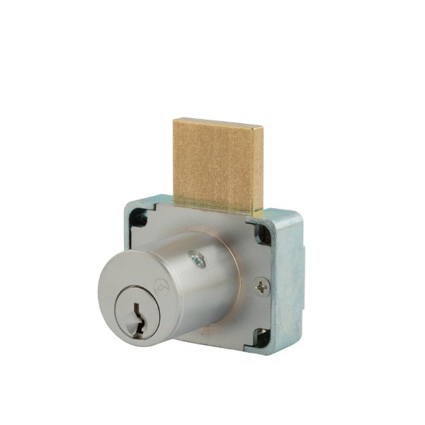 Olympus - 600DW - Drawer Deadbolt Lock - CCL R1 - Optional Cylinder Length - Standard Length Bolt - Satin Chrome - Optional Keying - Grade 1