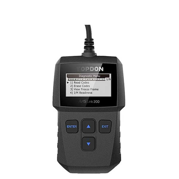 TOPDON - Artilink 200 - OBDII Fault Code Reader Diagnostic Scan Tool - 16V