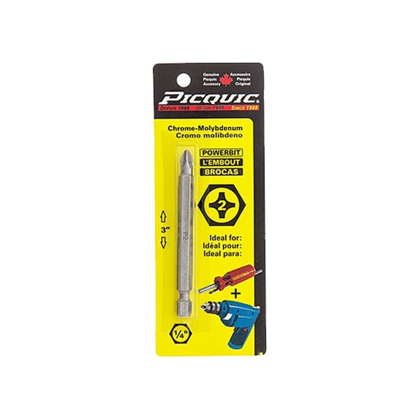 PICQUIC - 3" Length Powerbits - Optional Bit Sizes - Phillips