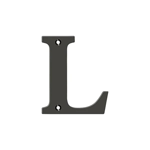 Deltana - 4" Residential Letter L - Optional Finish
