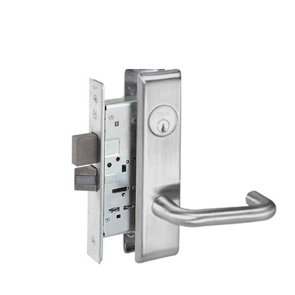 Accentra (Formerly Yale) - CRCN8822FL - Mortise Lock - Dormitory - Single Cylinder - Satin Chrome - Fire Rated - Grade 1
