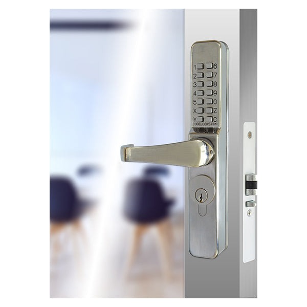 CodeLocks - CL460 - Mechanical Lock - Medium Duty - Narrow Stile Code Lock - Stainless Steel