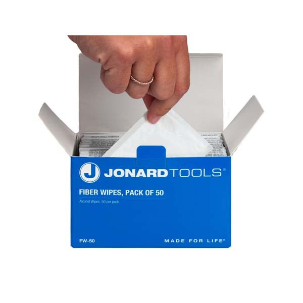 Jonard Tools - Fiber Wipes - Wet (Pack of 50)