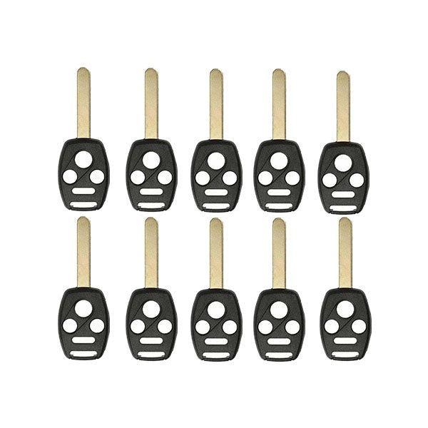 25 x 2003-2014 Honda Acura / 4-Button Remote Head Key Shell / HO01 / KR55WK49308 N5F-S0084A (RHS-HON-082) (Bundle of 25)