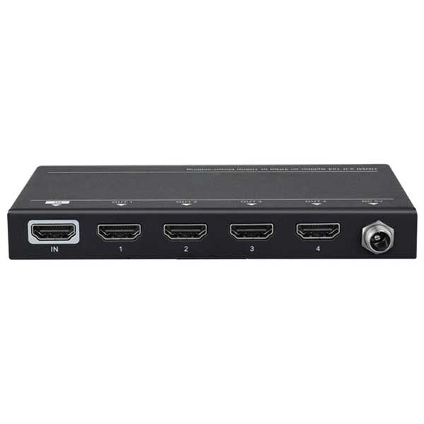 DynoTech - 400076 - 4K HDMI 2.0 Splitter - 1 Female Input to 4 Female Output - HDR