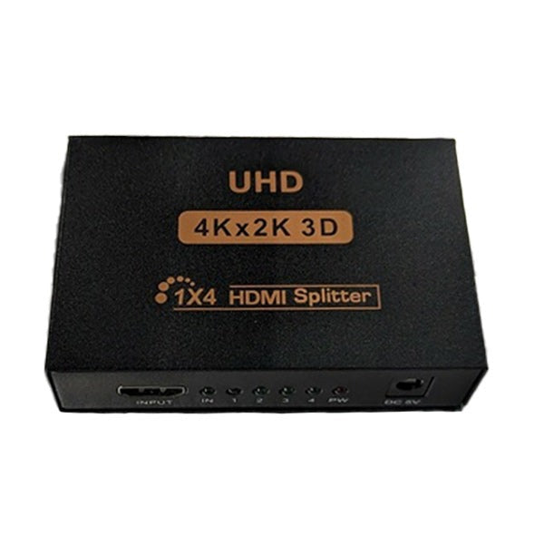 DynoTech - 400037 - 2K / 4K HDMI Splitter - 1 Female Input to 4 Female Output