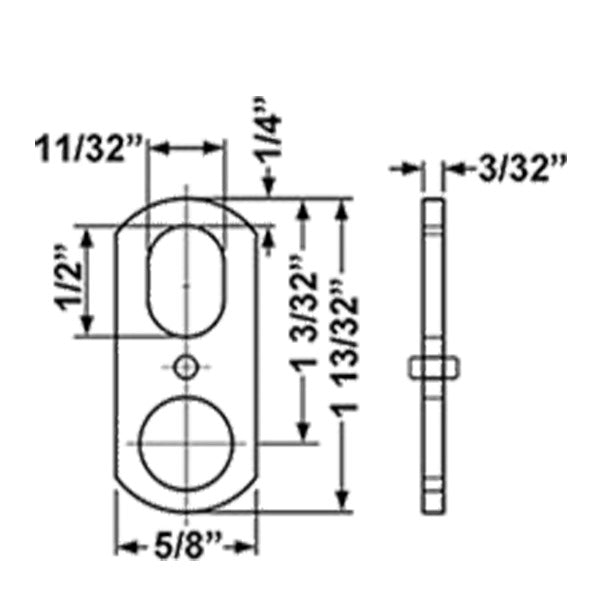 Olympus - DCNP-100-B1 - Straight Cam With Oval Cutout