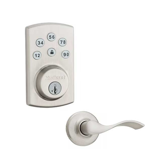 Kwikset - Powerbolt2 - Electronic Deadbolt - Balboa Lever - US15 - Satin Nickel