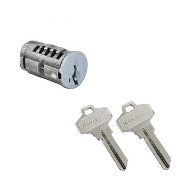 Kwikset - SmartKey SC1 Schlage Cylinder For Half Round Chassis Knobs & Levers - Silver Finish