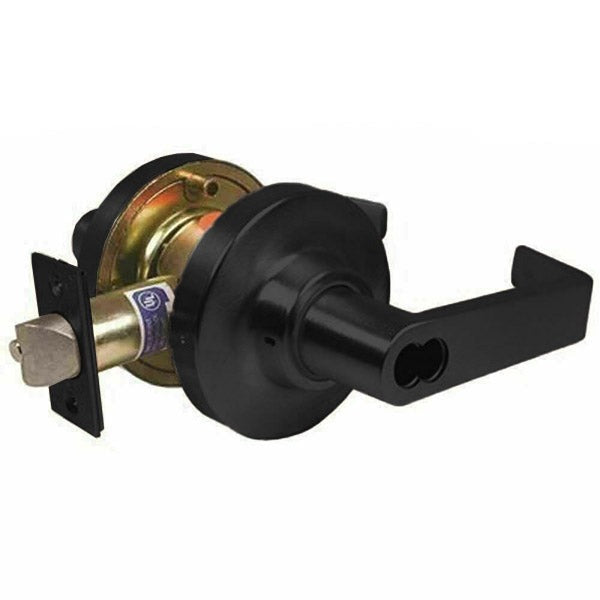 Marks USA - 195RS - Commercial Lever Set - 2 3/4" Backset - Flat Black - SFIC - Classroom- Grade 1