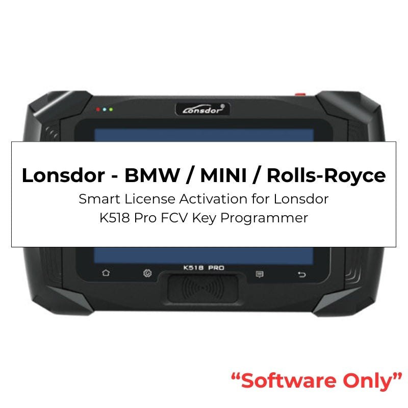 Lonsdor - BMW / MINI / Rolls-Royce - Smart License Activation for Lonsdor K518 Pro FCV Key Programmer