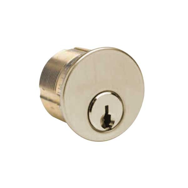 Ilco - 7185 - Mortise Cylinder - 5 Pin - 1 1/8" - Arrow - Standard Cam - KD - 03 - Bright Brass - Grade 1