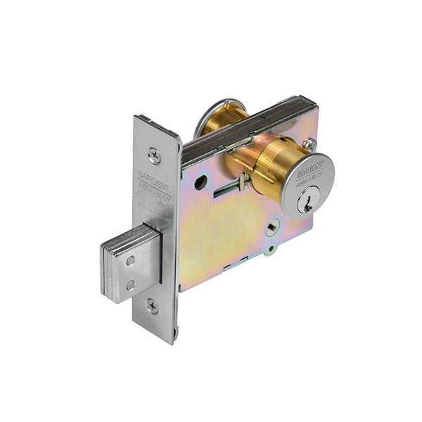 Sargent - 4874 - Double Cylinder Mortise Deadlock - Entry / Office - Satin Chrome - Grade 1