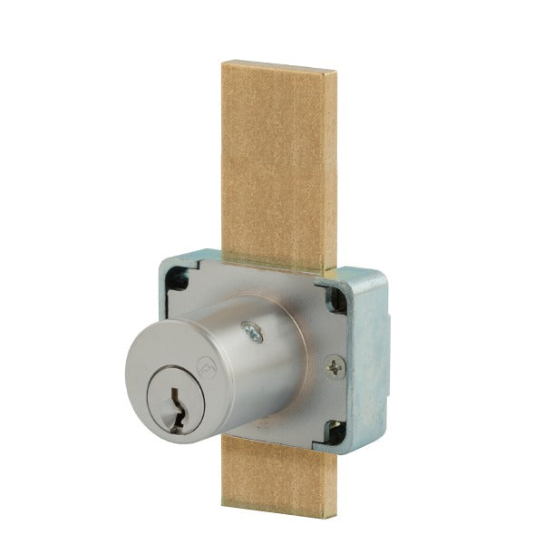Olympus - 200B - Weather Resistant Cabinet Deadbolt Lock - N Series National - D4291 4-pin - Non Handed - Long Bolt - Satin Chrome - Optional Keying - Optional Cylinder Length - Grade 1