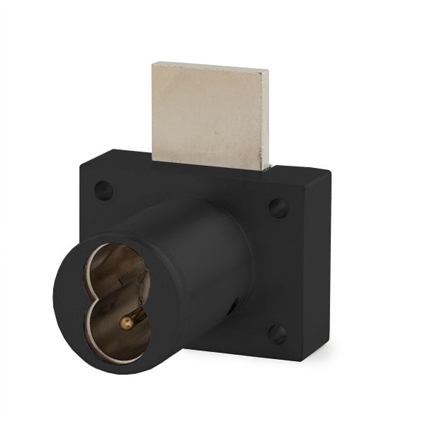 Olympus - 721DW - IC Core Deadbolt Cabinet Drawer Lock - BEST SFIC - 1-1/4" Cylinder Length - Flat Black - Optional Key Retaining - Optional High Security - Grade 1