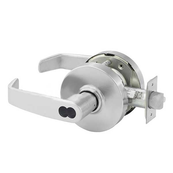 Sargent - 10G54 - Mechanical Cylindrical Lock - L Rose / L Lever - Corridor - SFIC - 26D - Satin Chrome Plated - Grade 1