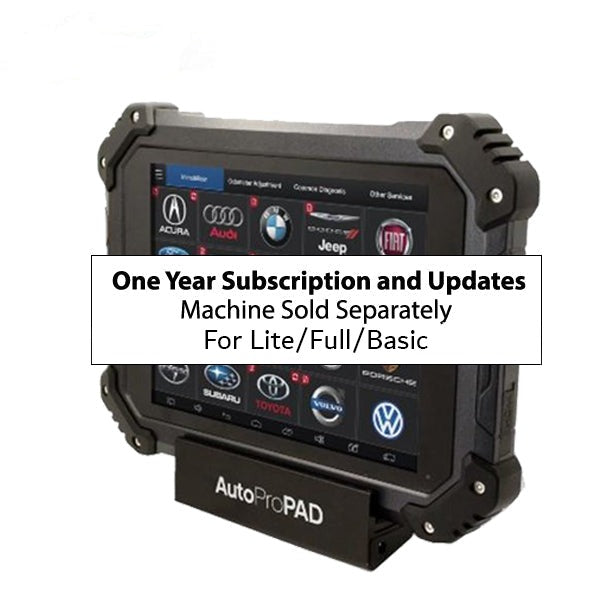 AutoProPAD Lite/Full/Basic - Updates & Support Subscription - 1 YEAR (XTOOL) - ( machine sold separately )