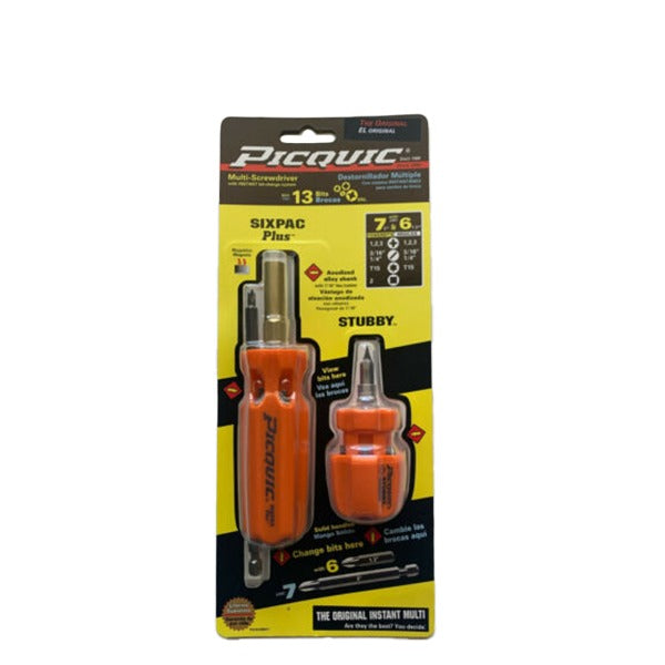 PICQUIC - SixPac Plus and Stubby 88911 - With Multiple Bits