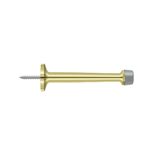 Deltana - 4" Baseboard Door Bumper - Solid Brass - Optional Finish