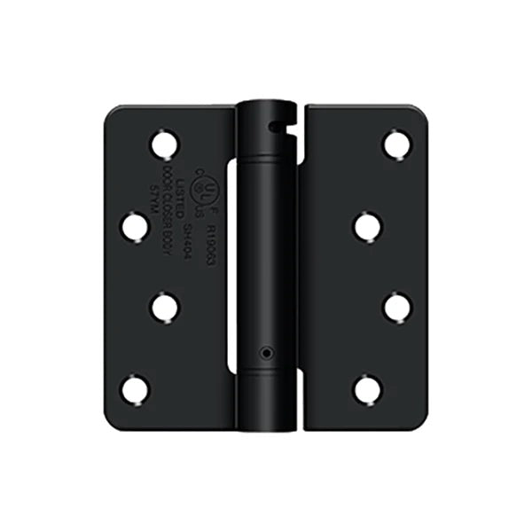 Deltana - 4" x 4" x 1/4" Spring Hinge - UL Listed - Optional Finish