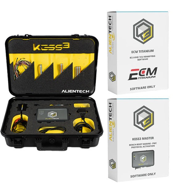 Alientech - KESS3 - ECU and TCU Programmer And OBD Car Passenger Truck Light Commercial Vehicle Master Activation Software with ECM Titanium ECU And TCU Remapping Software