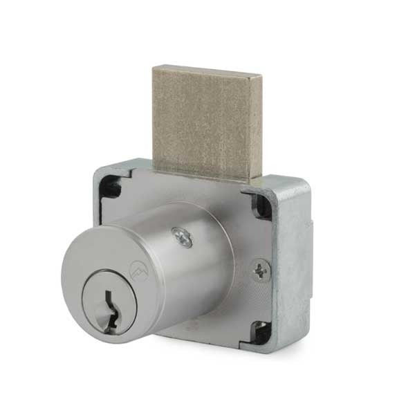 Olympus - 200B - Weather Resistant Cabinet Deadbolt Lock - N Series National - D4291 4-pin - Non Handed - Standard Bolt - Satin Chrome - Optional Keying - Optional Cylinder Length - Grade 1
