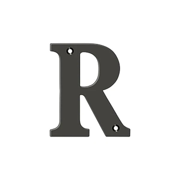 Deltana - 4" Residential Letter R - Optional Finish