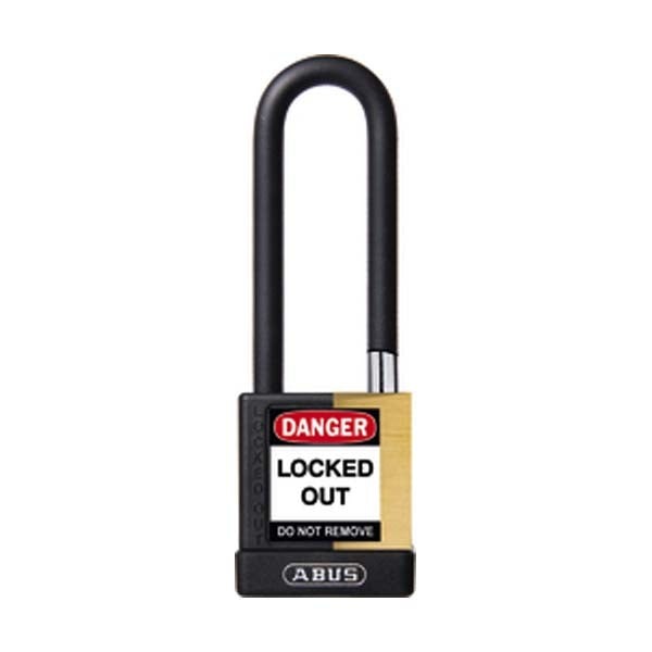 Abus - 20103 - Plastic-Covered Aluminum Core Padlock 74M/40 - 3" Shackle - Optional Keying - Optional Finish - 3 Pack