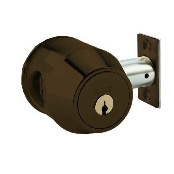 ASSA - 7000 Series - Maximum+ - Single Cylinder Deadbolt with Security Guard - KD - 624 - Dark Oxidized Bronze - Grade 1
