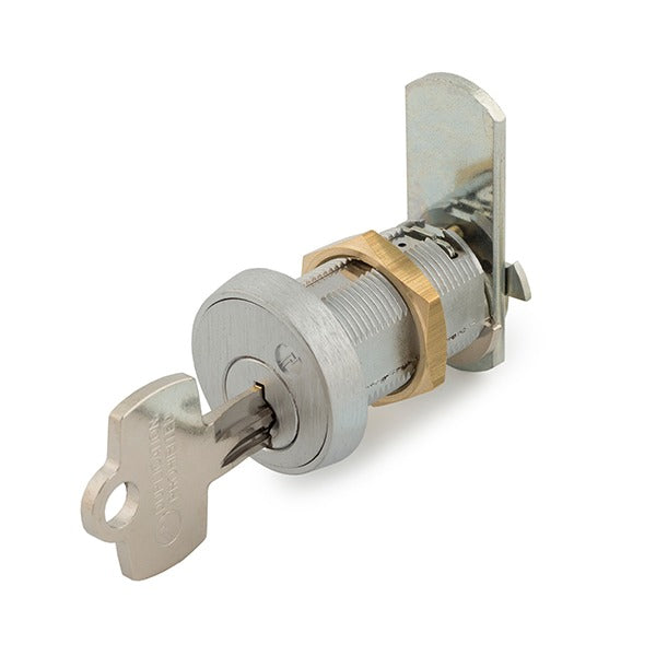 Olympus - B7 - 3/4” Cam Lock With BEST Keyways - Satin Chrome - Optional Keyway - Optional Keying