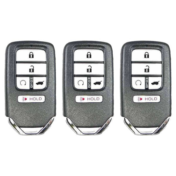 3 x 2019-2021 Honda Passport Pilot / 5-Button Smart Key / PN: 72147-TG7-AA1 / KR5V44 KR5T44 (AFTERMARKET) (Pack of 3)