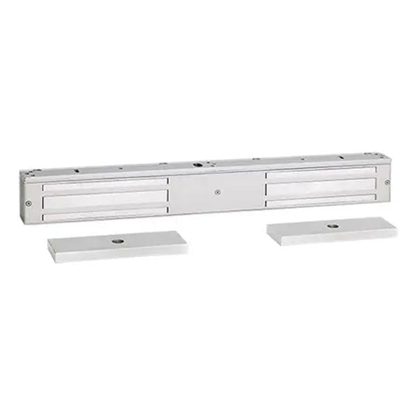 SDC - 1582V - Double Magnetic Lock - Surface Mount - 650lbs. - 12/24VDC - Satin Aluminum - Grade 1