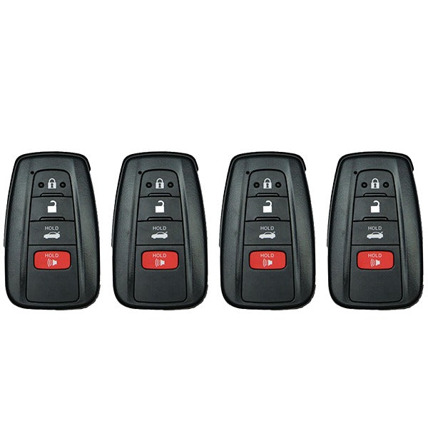 4 x 2019 Toyota Avalon / 4-Button Smart Key / HYQ14FBE / 0410 (AFTERMARKET) (BUNDLE OF 4)