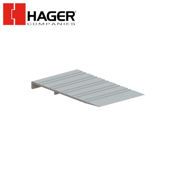 Hager - 442s - 36" Ramp Threshold - 6" Width - Aluminum - Barrier Free - MIL Finish - Fire Rated