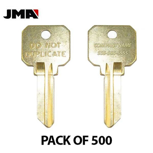 JMA - Custom Personalized Engraved - SC1 (Do Not Duplicate) Key Blanks ( PACK OF 500 )